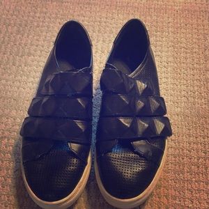 Rebecca minkoff black Velcro fashion sneaker